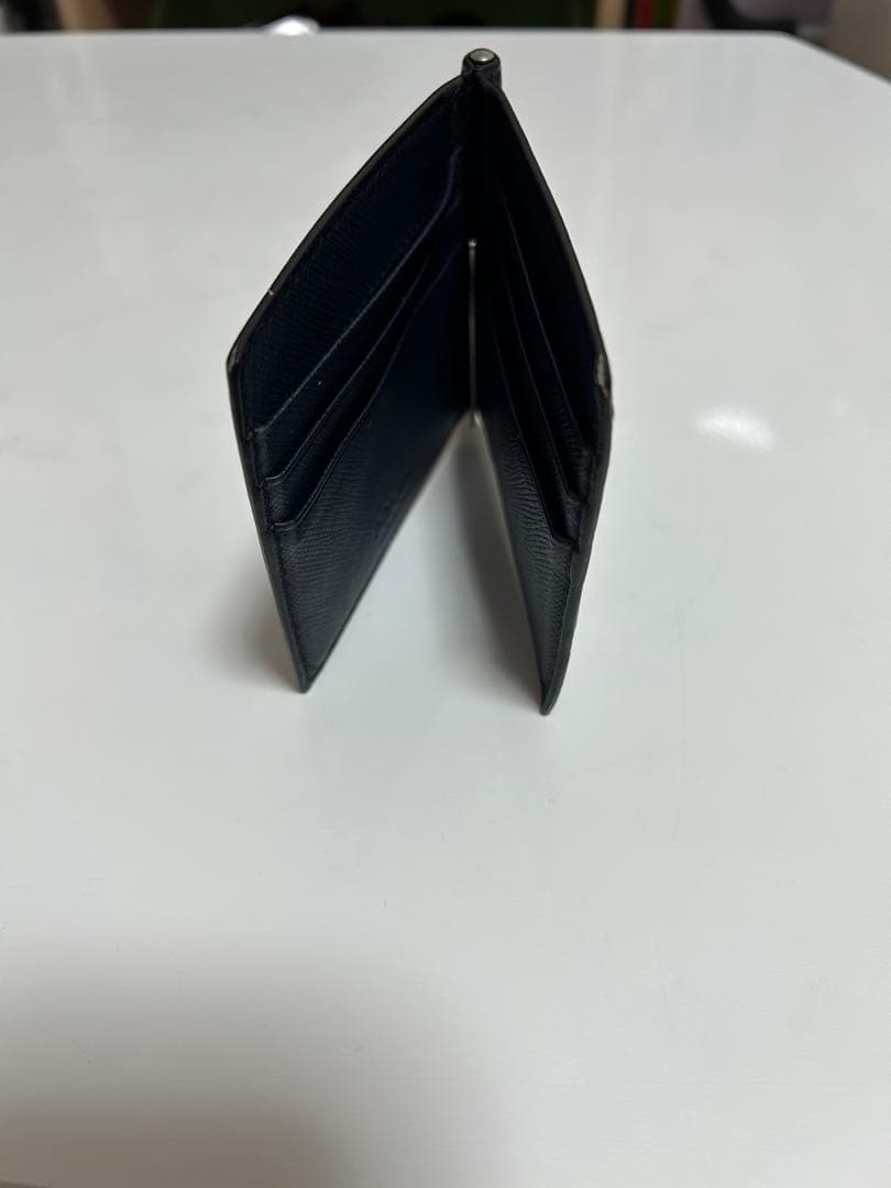 PRADA ネイビー マネークリップ 財布　ネイビー