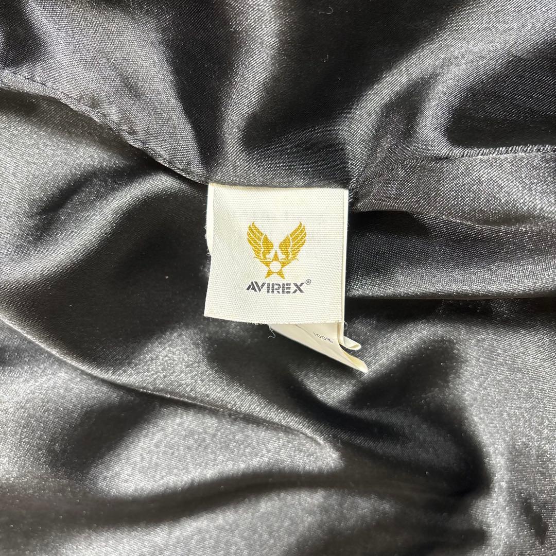 アビレックス レザー切替 フーディ MA-1 ジャケット XL 羊革 ミリタリー