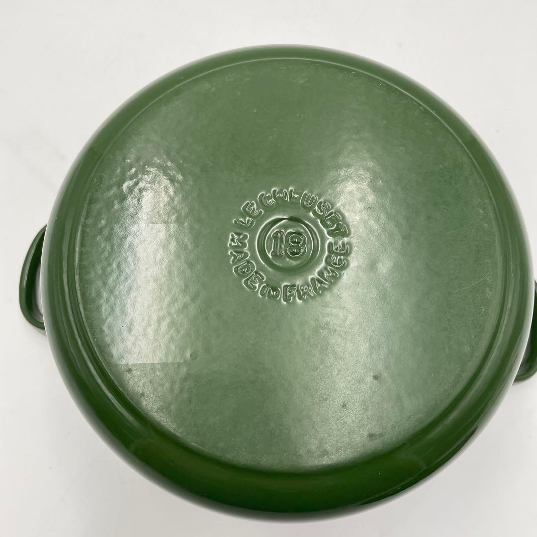 LE CREUSET ル・クルーゼ ココットロンド 18cm モスグリーン