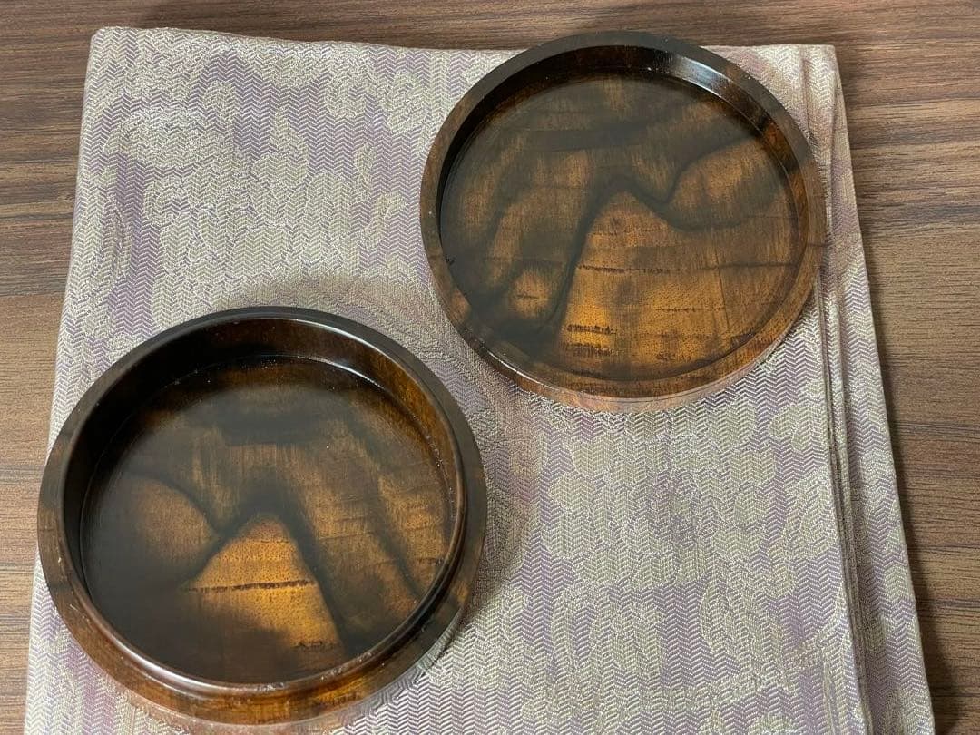 【茶道】福田芳朗　黒柿面取　香合