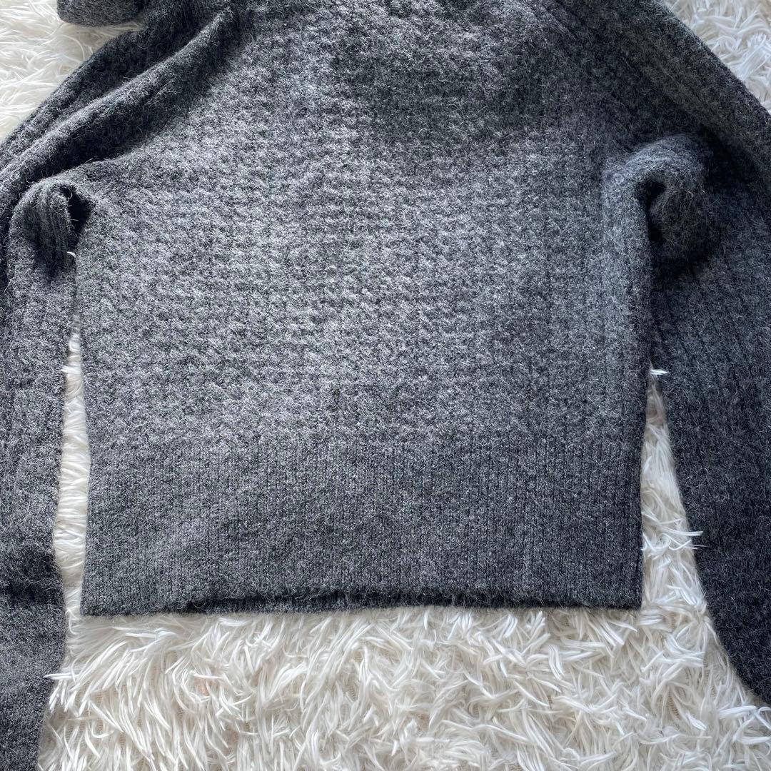 新品タグ付き FRAY I.D フリルカラー ケーブルプルオーバー アルパカ