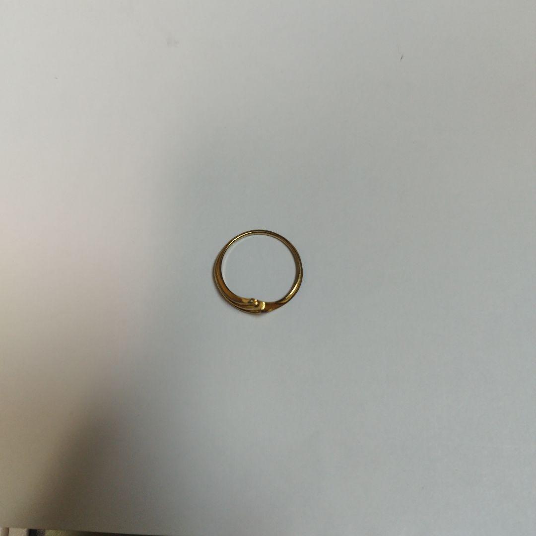 刻印あり K18使用の金のネックレスと金の指輪 チェーン　18金　関東から発送