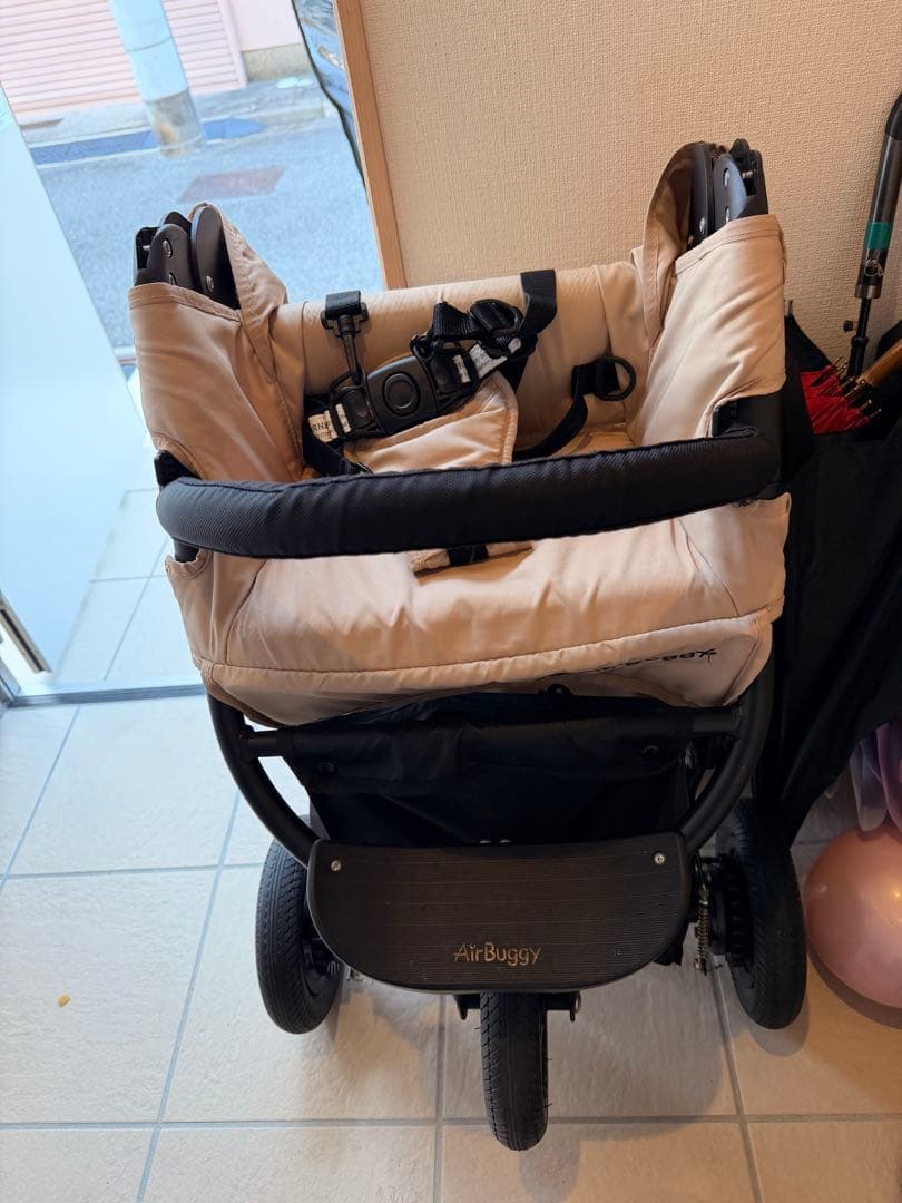 エアバギーココ　キャメル　ベビーカー　ブレーキモデル レインカバー
