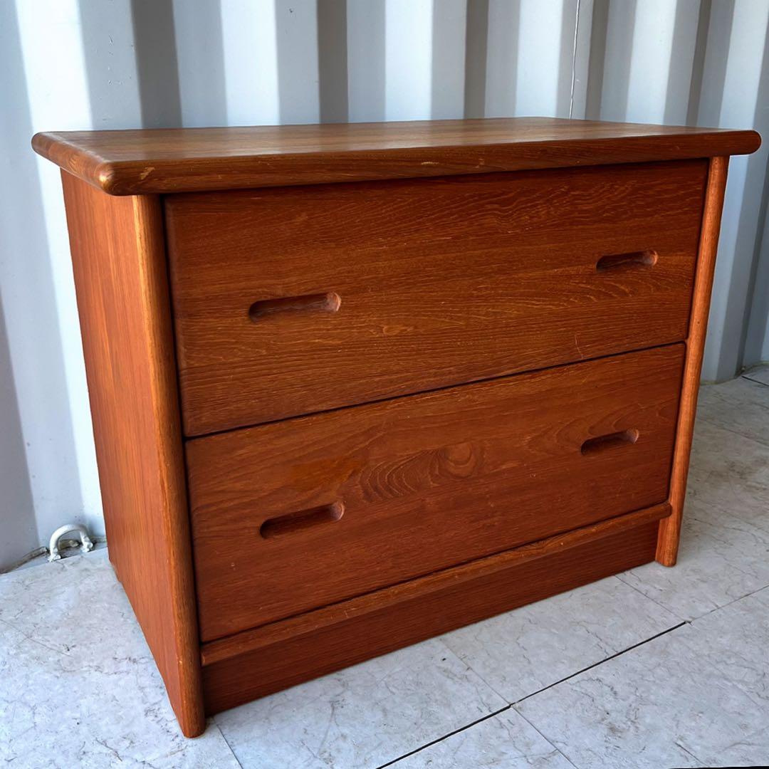 取付無料！北欧デンマーク家具 デューロン チーク材 天然木ナチュラルチェスト✨