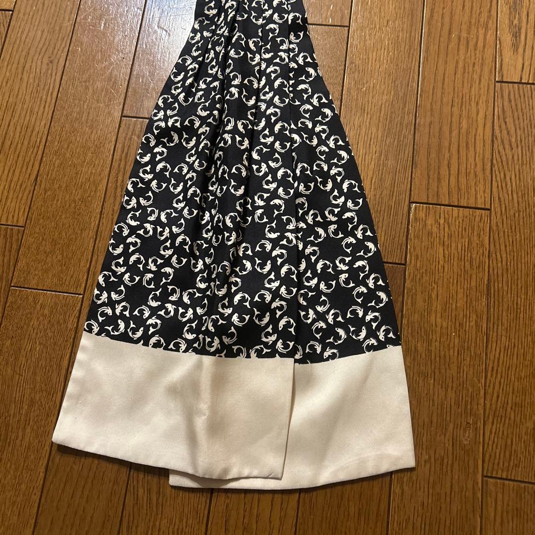 美品 HERMES エルメス アスコットタイ スカーフ シルク100%