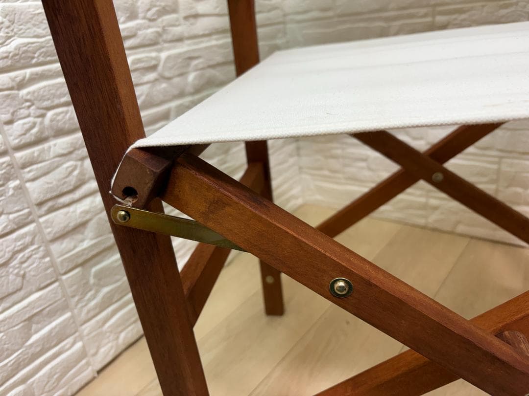 希少 未使用 Coleman コールマン ガーデン ウッドチェア 折りたたみ ①