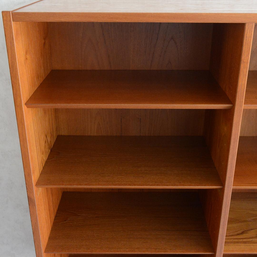 デンマーク 北欧ヴィンテージ チーク ブックシェルフ 北欧家具 ディスプレイ