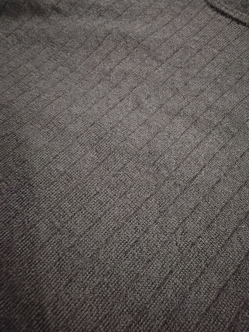 Drawer 18G カシミヤシルク　リブクルーネック　ニット　ドゥロワー