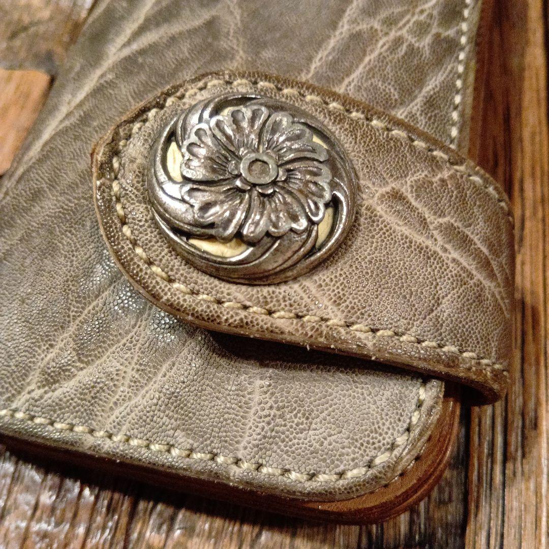 ケイシイズ　ライダースウォレット　エレファントレザー