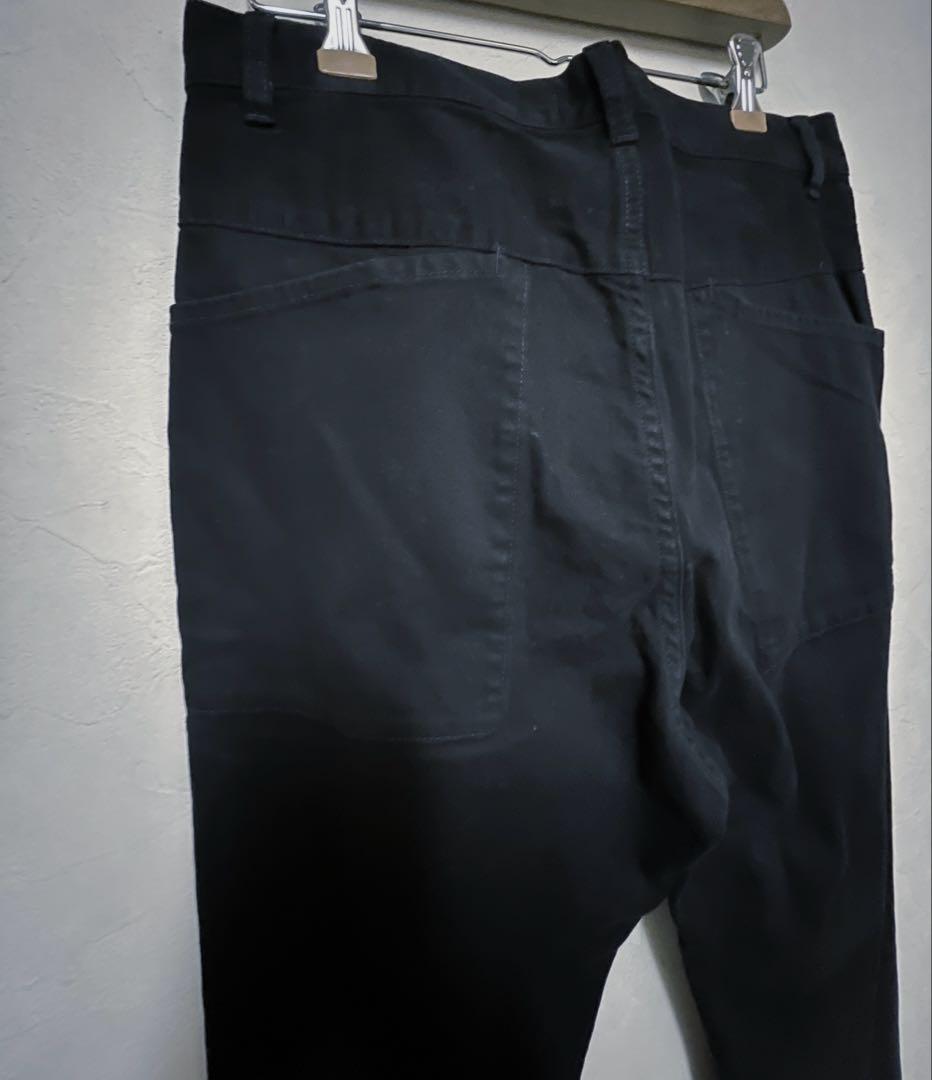 【新品】zucca ズッカ ストレッチデニム パンツ L ブラック