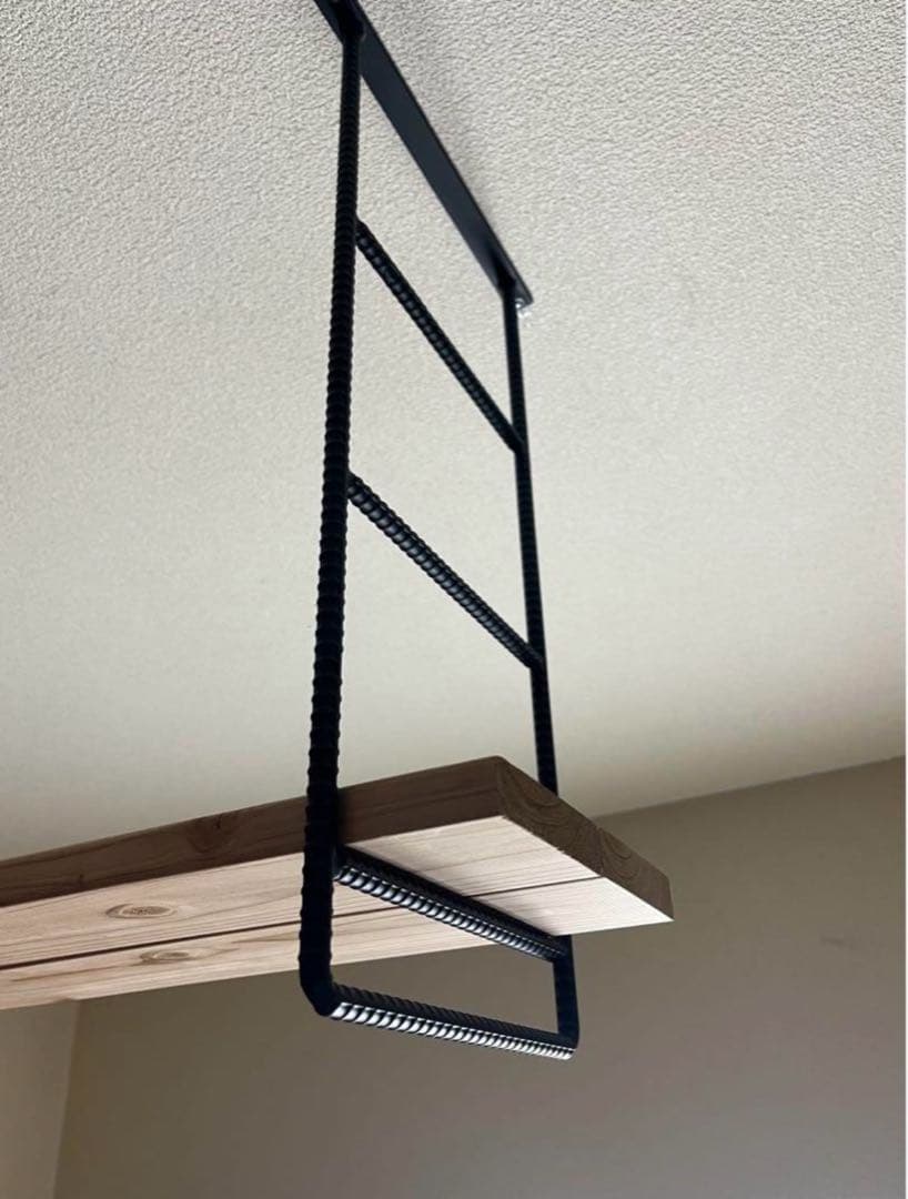 アイアン 天井吊り棚　アイアンシェルフ　高さ50cm ブラケット　フレーム