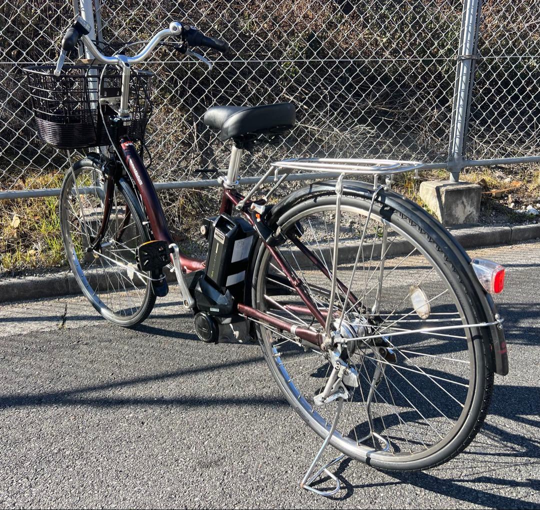 ヤマハPASナチュラ電動アシスト自転車タイヤ新品交換済26インチ整備済関東圏配送