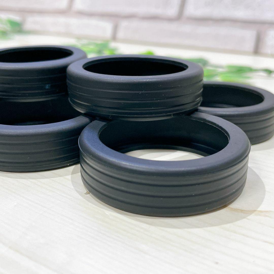 スーツケース　ホイール　カバー　シリコン製 ブラック 8個