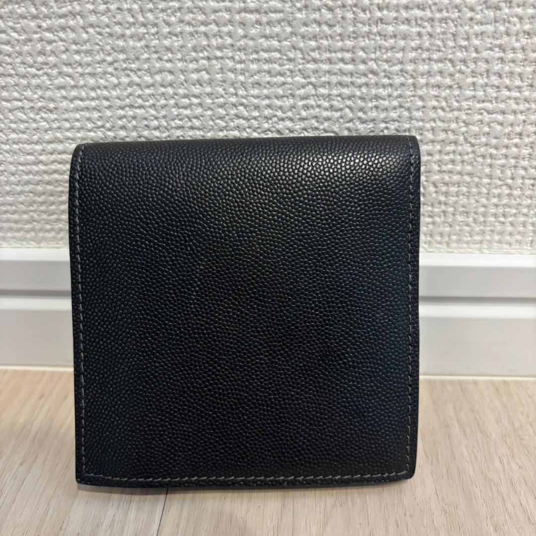 【美品】Cartier カルティエ サントス 二つ折り財布 ロゴプレート