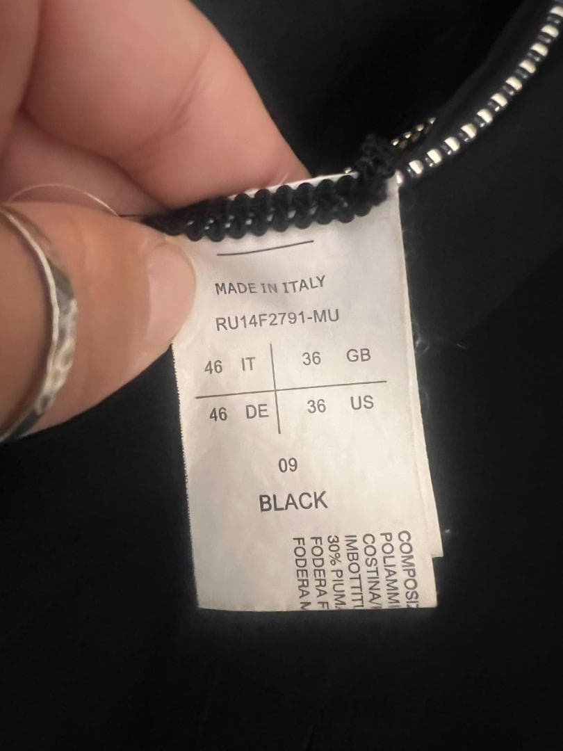 【格安出品】Rick Owens MA-1 RU14F2791-MU