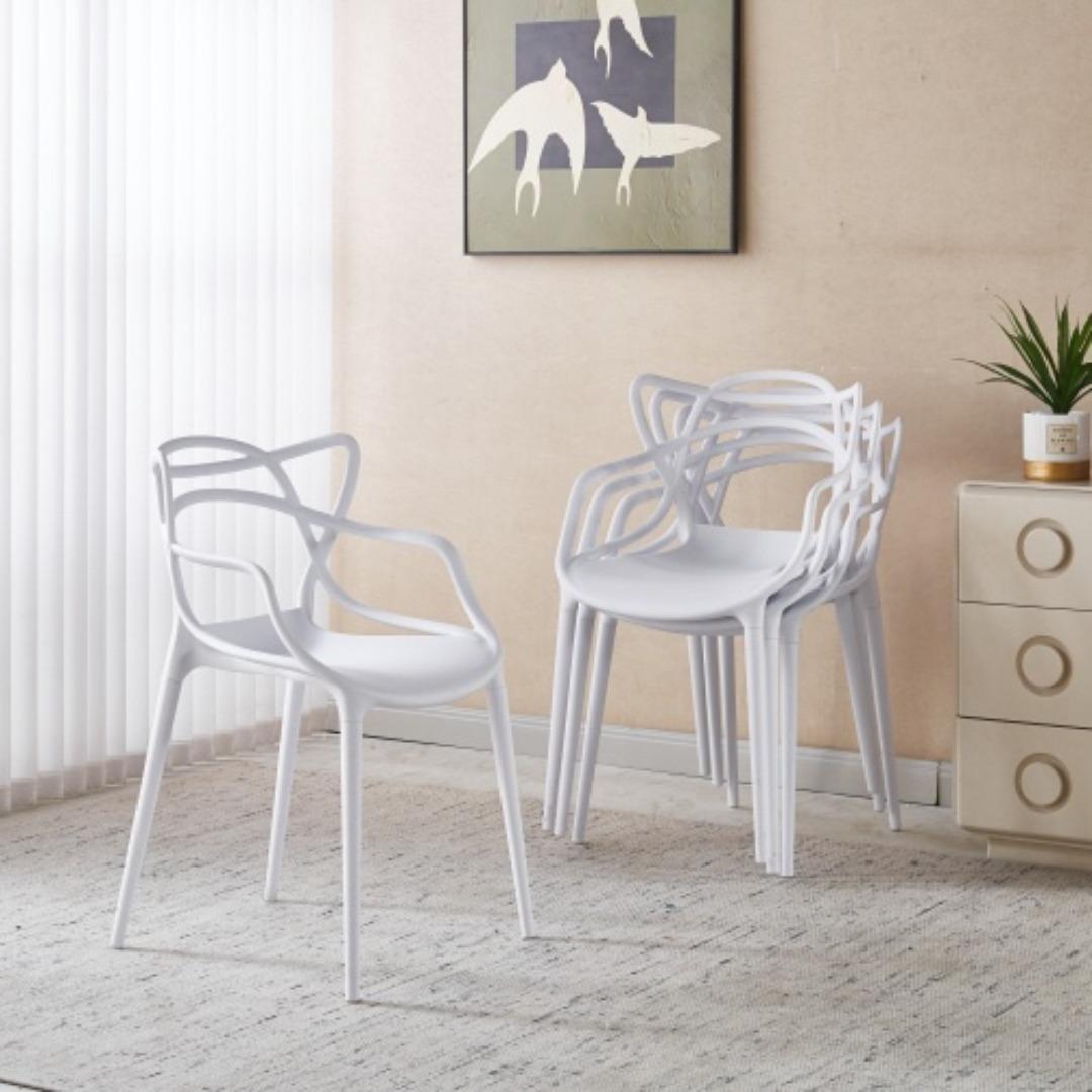 2脚セット ダイニングチェア 猫耳デザイン おしゃれ 北欧 椅子 軽量 シンプル