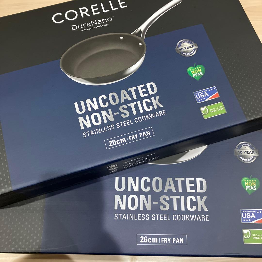 CORELLE DuraNano フライパン 20cm 26cmセット