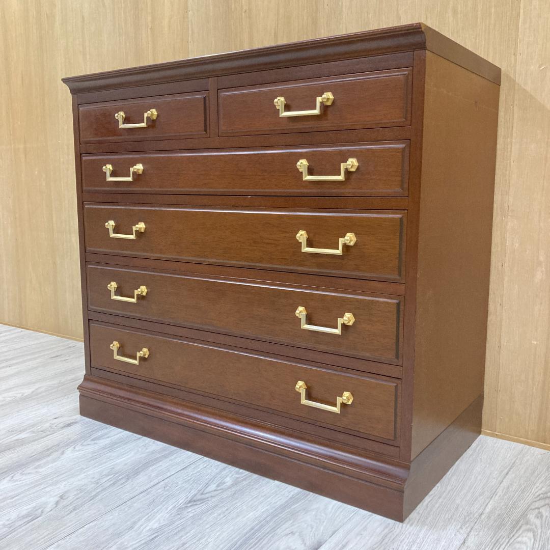 【マルニ】地中海シリーズ　5段チェスト　タンス　収納