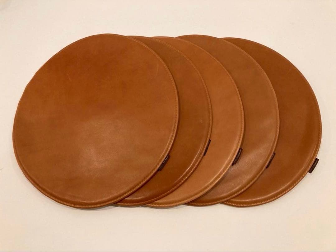 Fritz Hansen セブンチェア専用 レザークッション 5枚セット