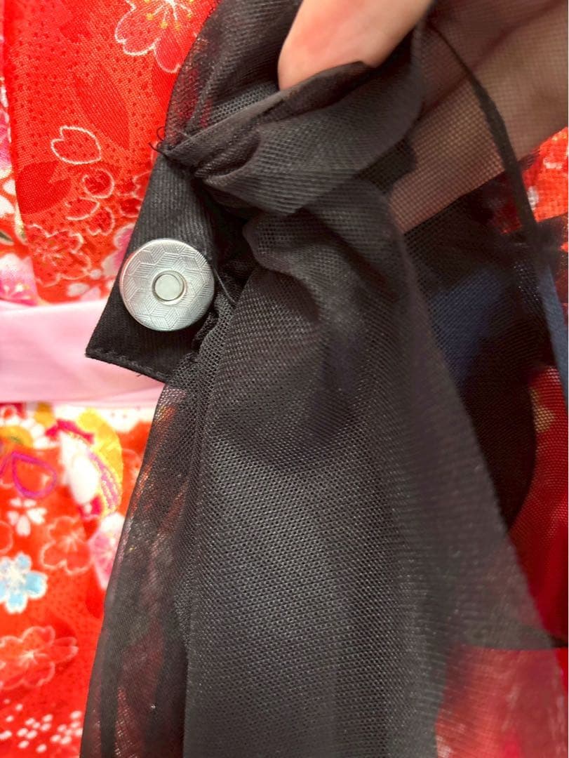 ♡七五三 被布エプロン チュール被布 ブラック♡