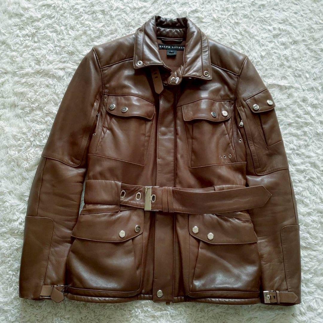 Ralph Lauren モーターサイクル ギミック M65 レザージャケット