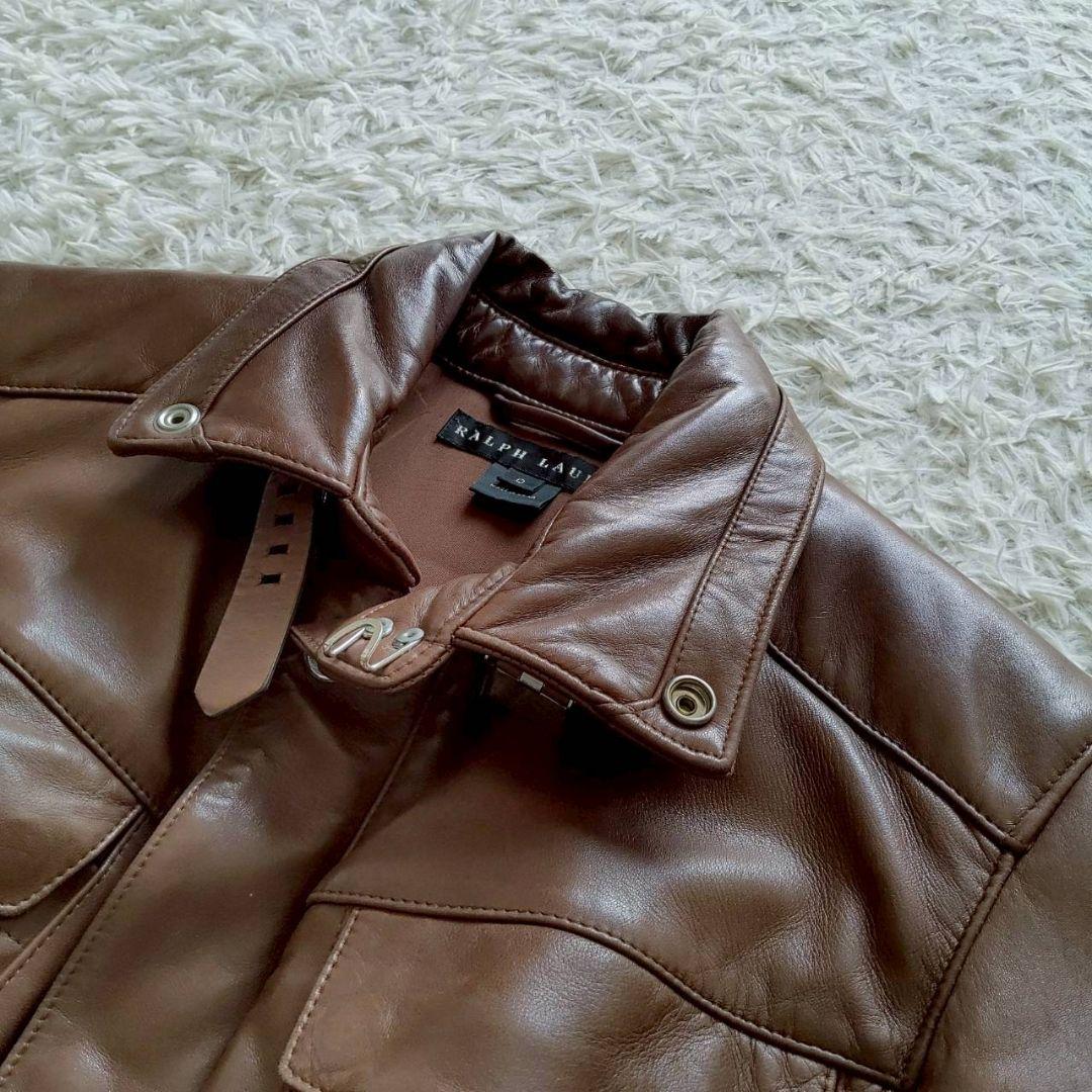Ralph Lauren モーターサイクル ギミック M65 レザージャケット