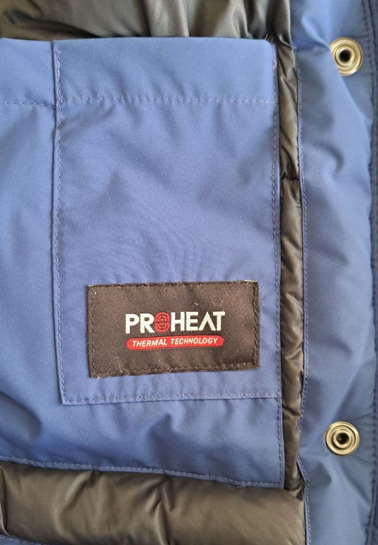 THE NORTH FACE 青レディースダウンジャケットフード付きL寸(90)