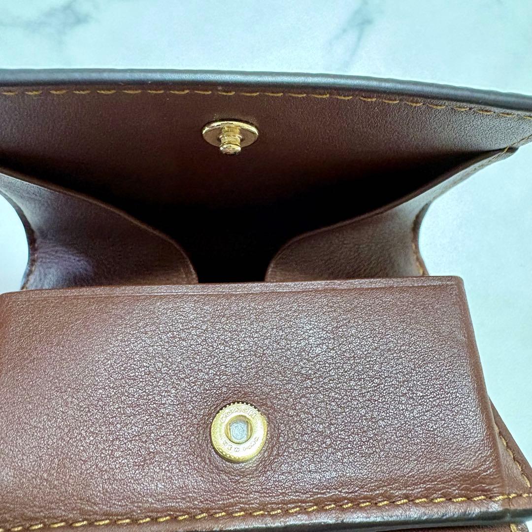 極美品 COACH オリガミ スモール トライフォールド ウォレット 財布