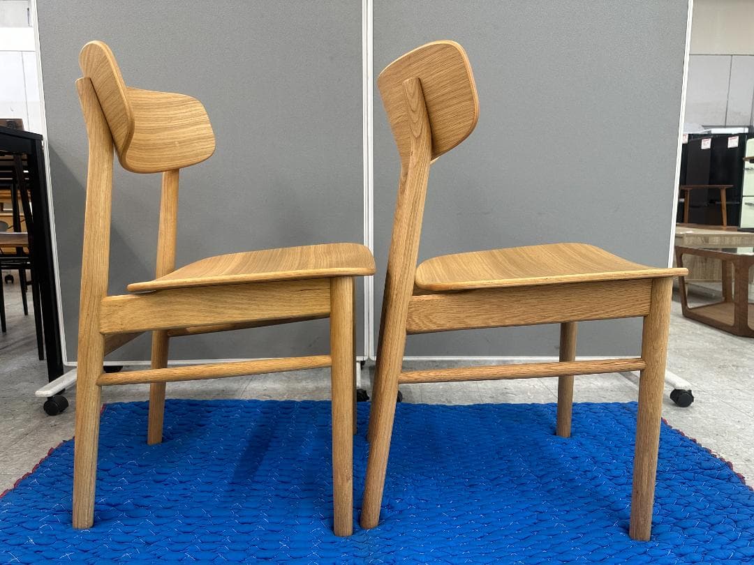 無印良品　ダイニングテーブルセット　イス2脚　ブラウン