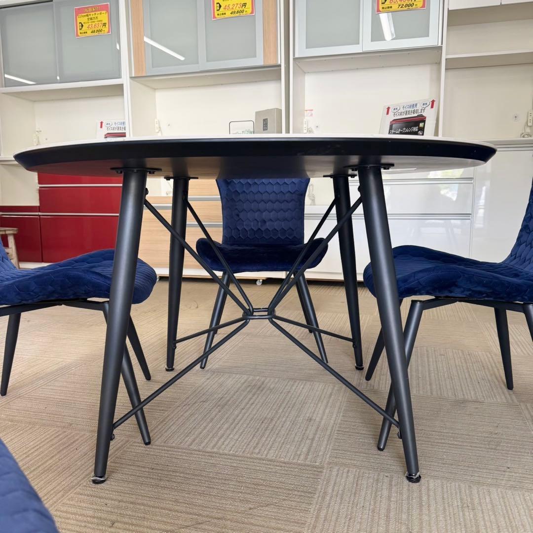 【新品同様‼️】定価238,480円♪直径120cm 4人掛けセットセラミック天板