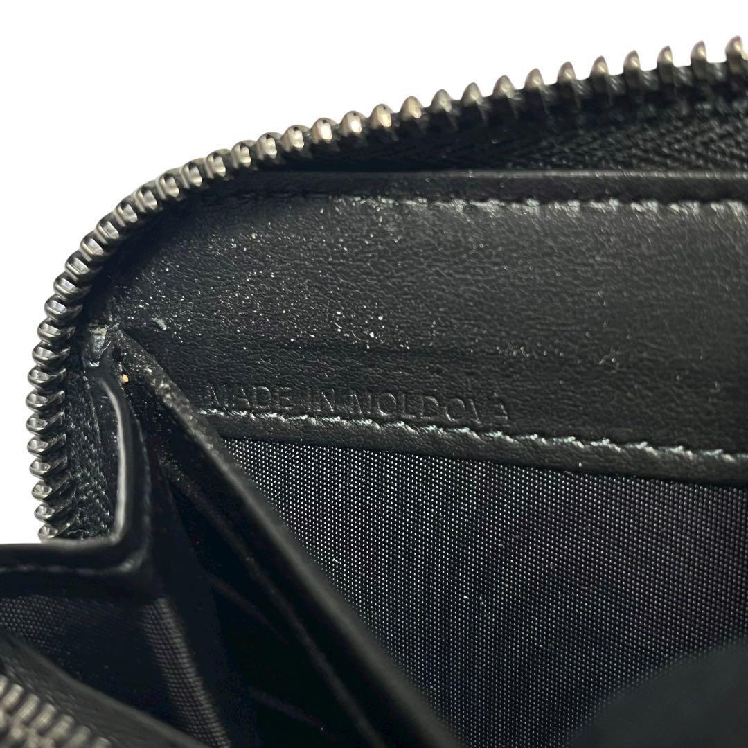 レア✨バーバリー 長財布 ラウンドファスナー チャコール スモークドチェック 黒