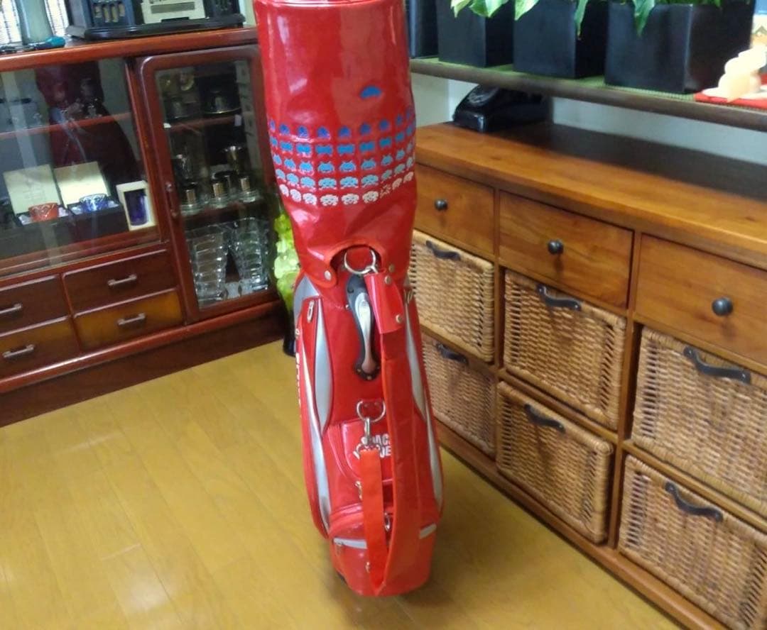 SPACE INVADERS キャディバッグ レッド