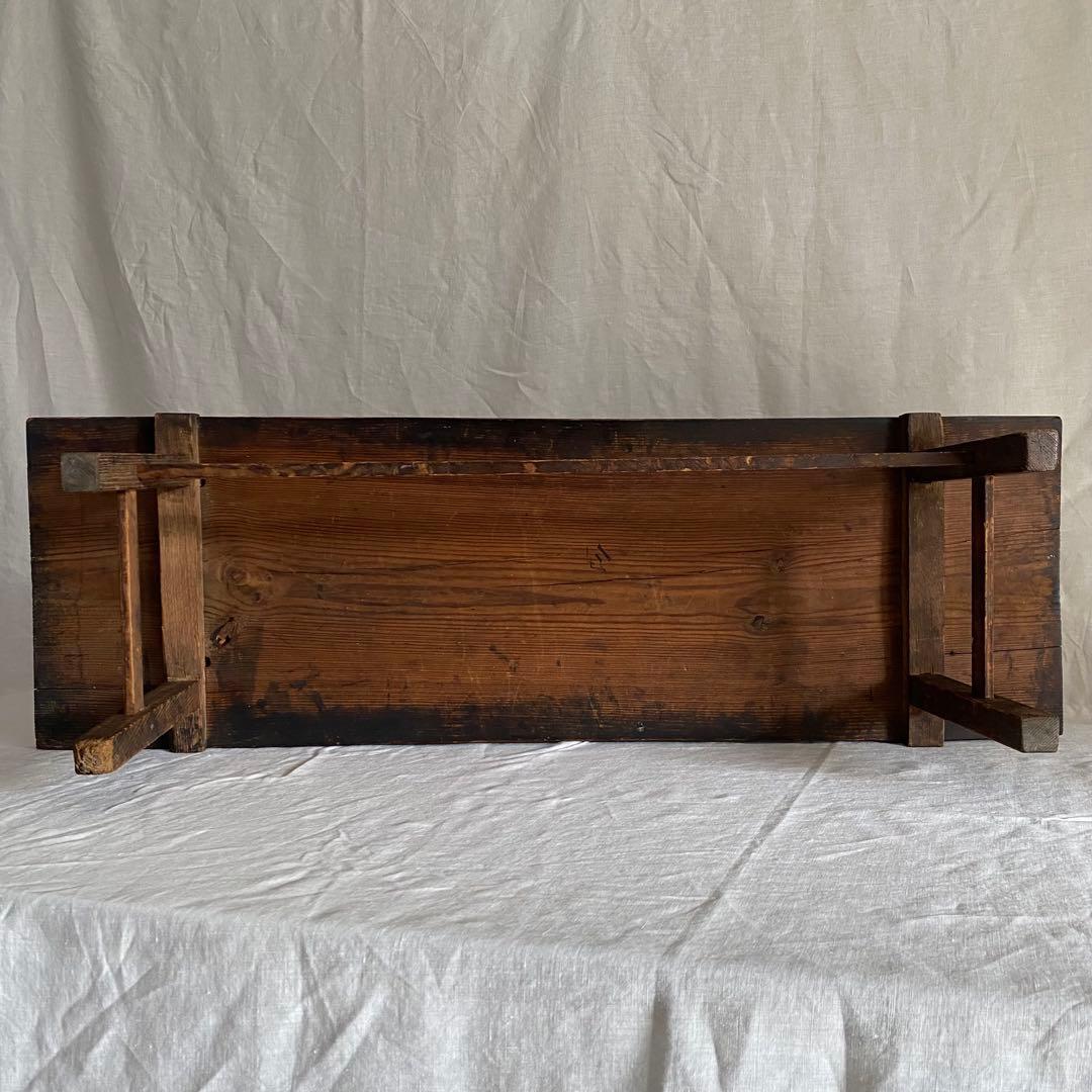 古い黒木の文机 アンティーク