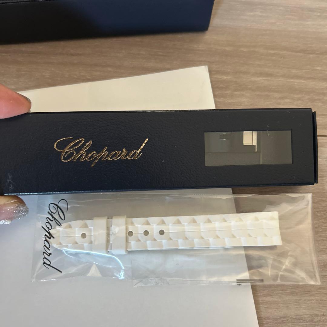 美品⭐︎ベルト3本付き⭐︎ショパール　ハッピースポーツ　ダイヤモンド　美品　腕時計