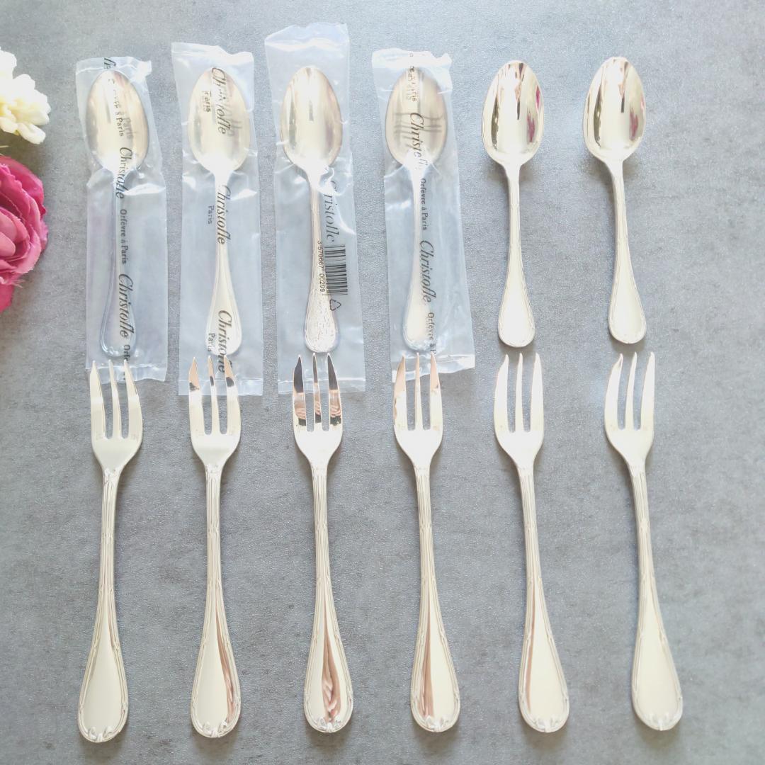 クリストフル リュバン ケーキフォーク コーヒースプーン 未開封含む 12点