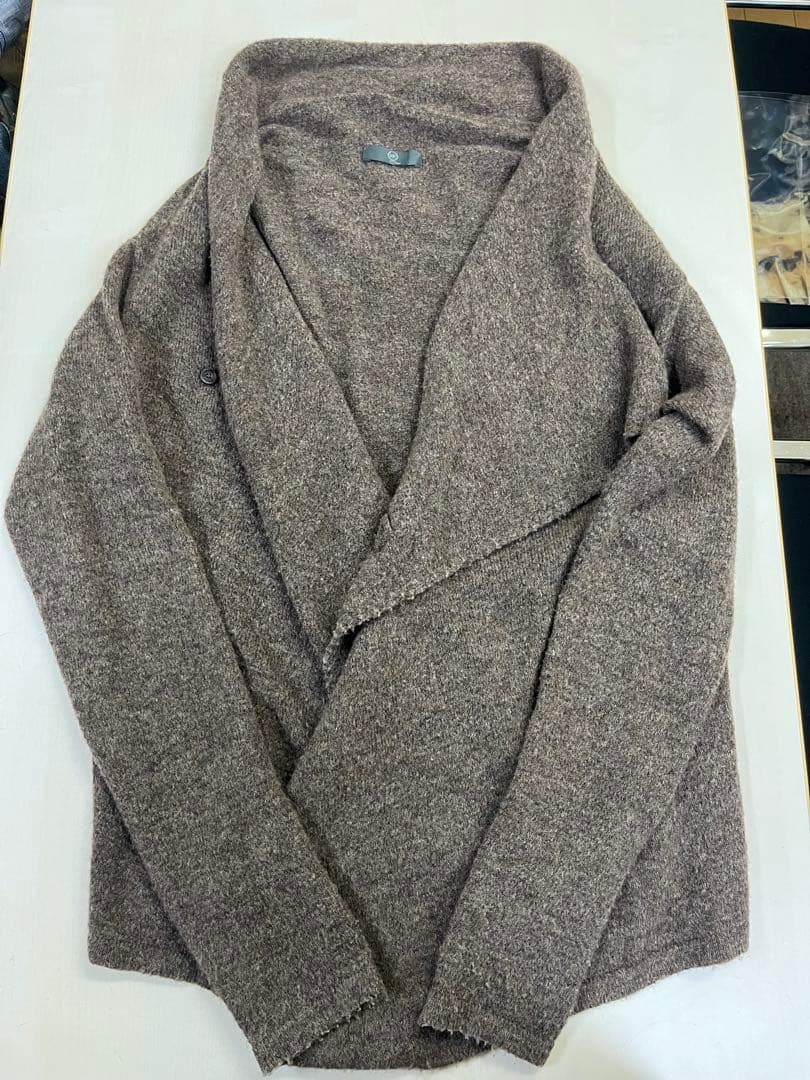 名品再熱/アレキサンダーマックイーン/カシュクールカーディガン/ブラウン/S