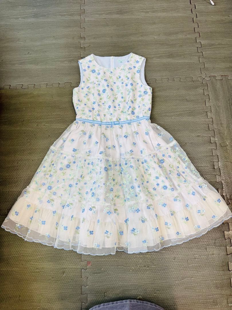 トッカ160チュールワンピースブルーTOCCA定価64900円メゾピアノ好き