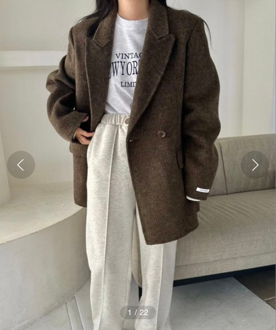 lawgy ヘリンボーン ジャケット アウター