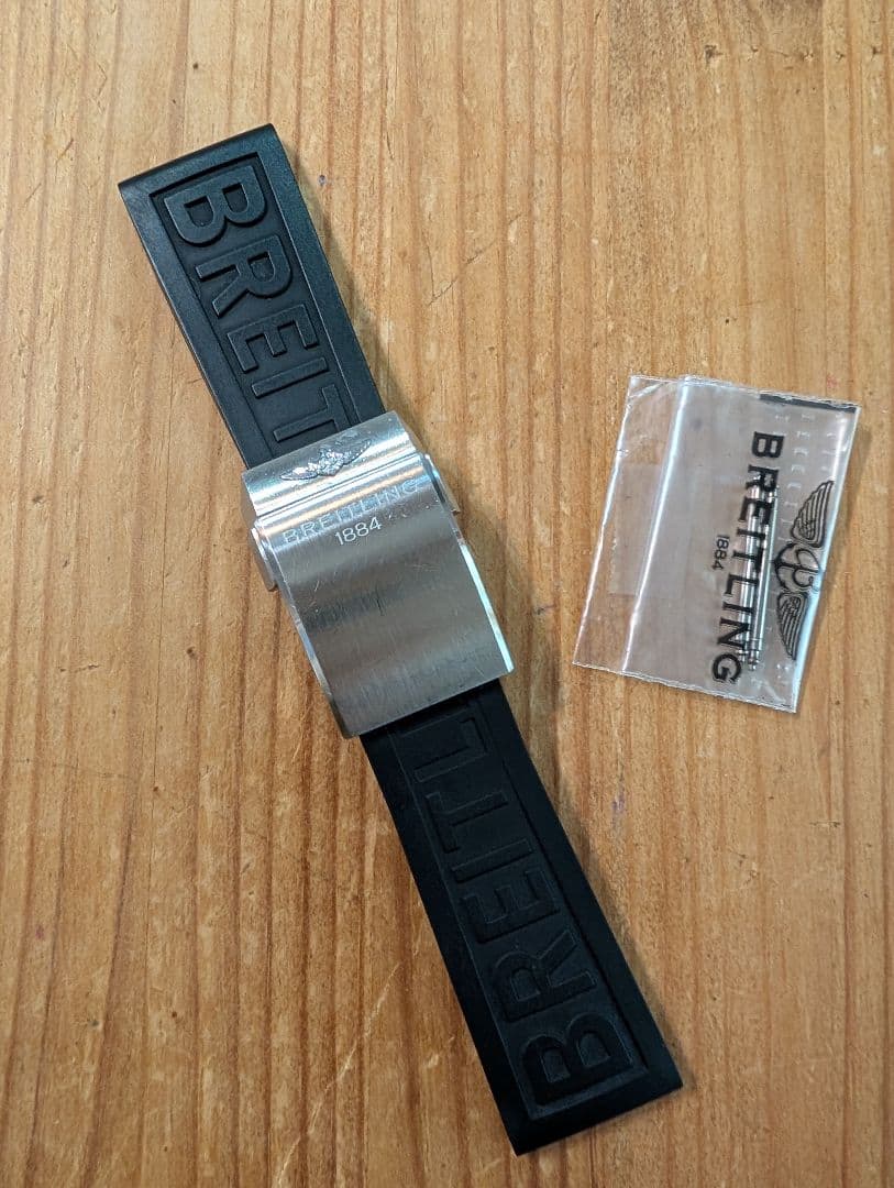 M　　BREITLING　Dバックル　ラバーベルト