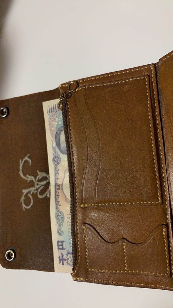RRL 長財布　レザー　コンチョ　希少