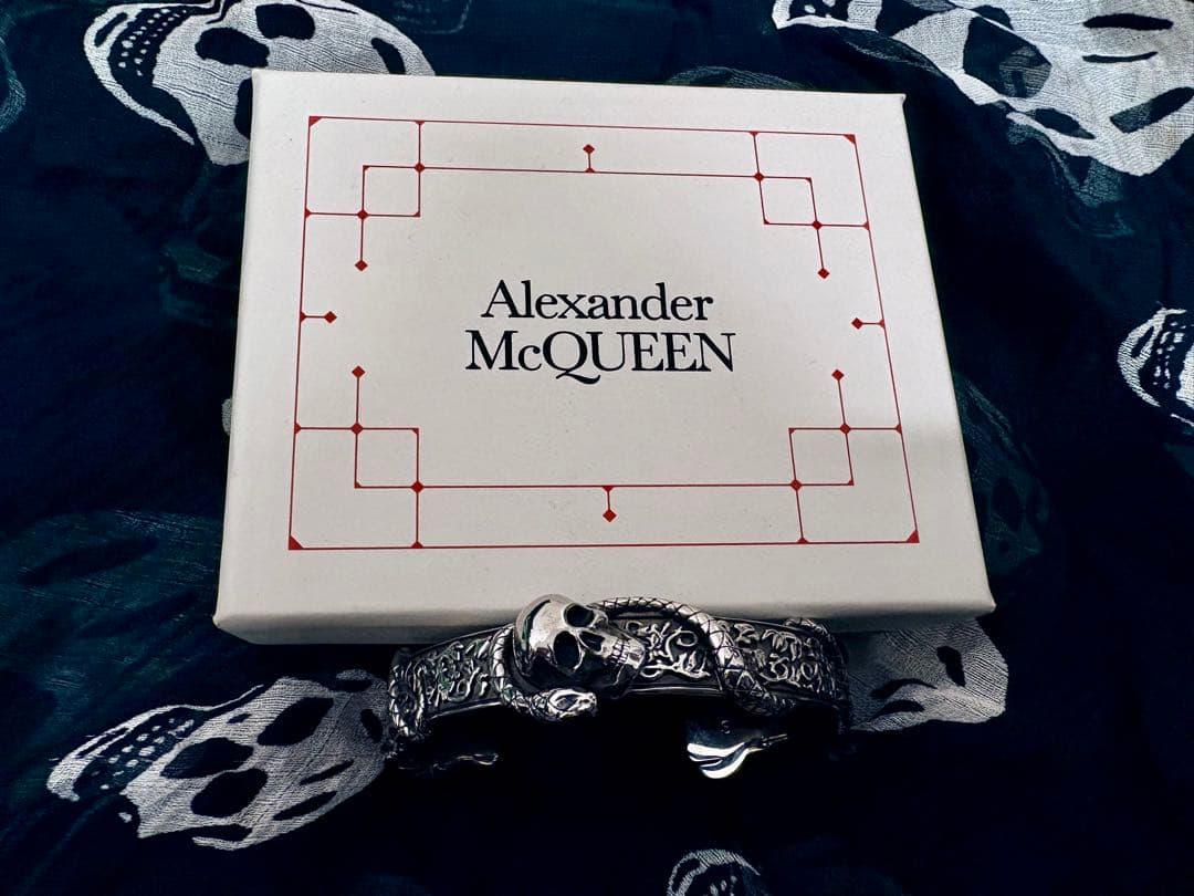 Alexander McQueen スカル＆スネークバングル/ブレスレット