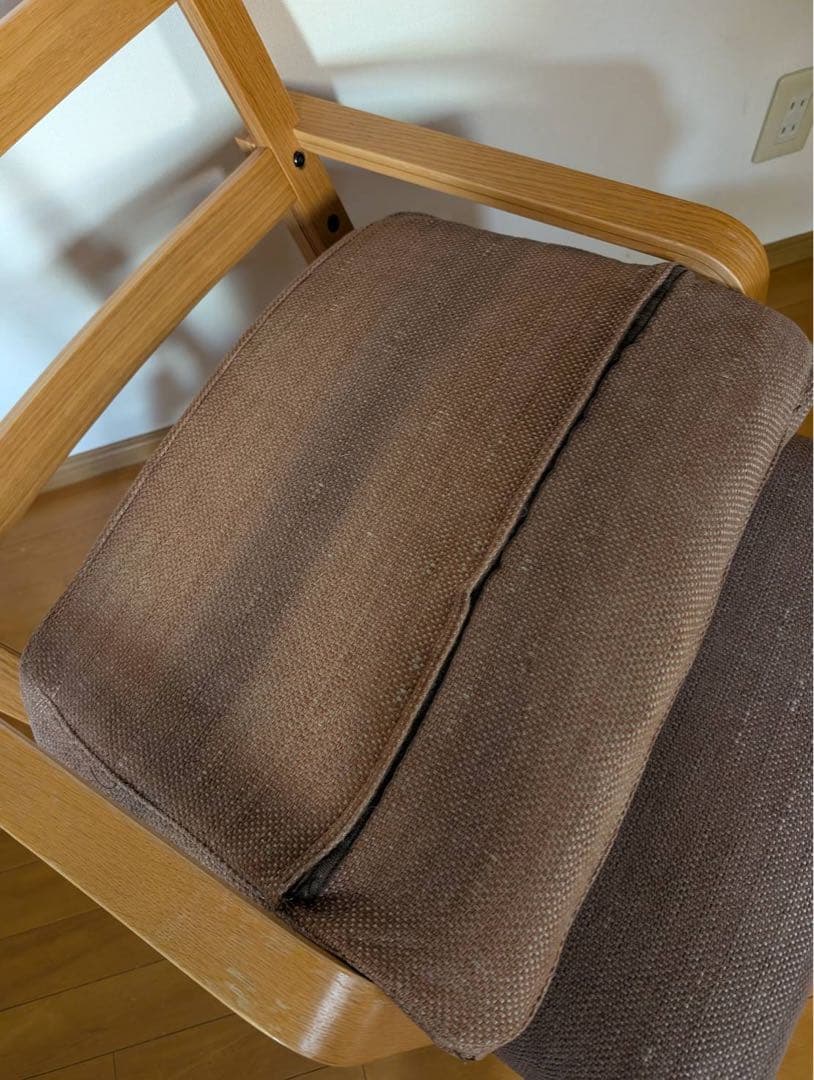 ■送料込■無印良品リビングでもダイニングでもつかえるソファチェア アームイス