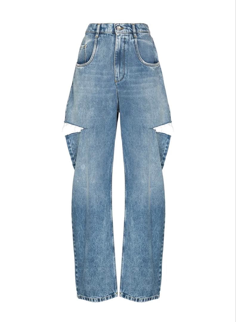 【新品】メゾンマルジェラ5ポケット カットアウト デニムパンツ【指原莉乃着用】