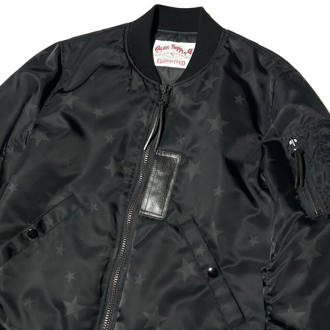 CALEE キャリー MA-1 Allover star pattern 星柄
