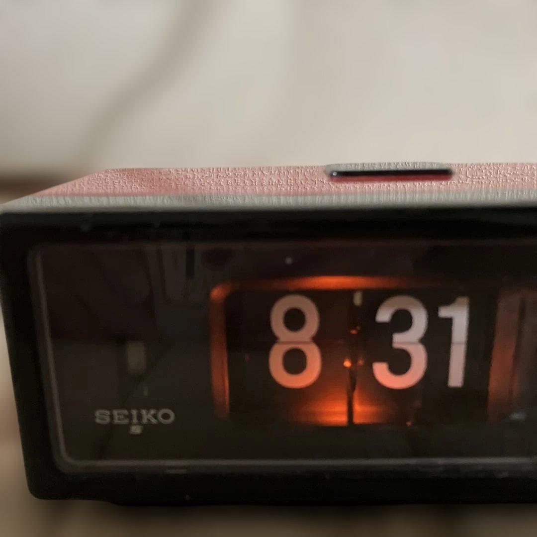 昭和レトロSEIKOパタパタ時計　置き時計 超レア、美品