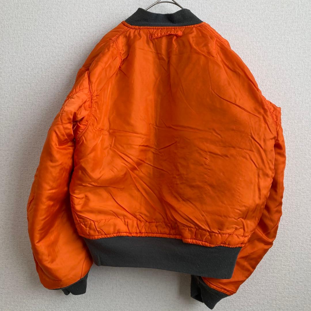 90s MA-1 ALPHAフライトジャケット オリーブグリーンUSA製