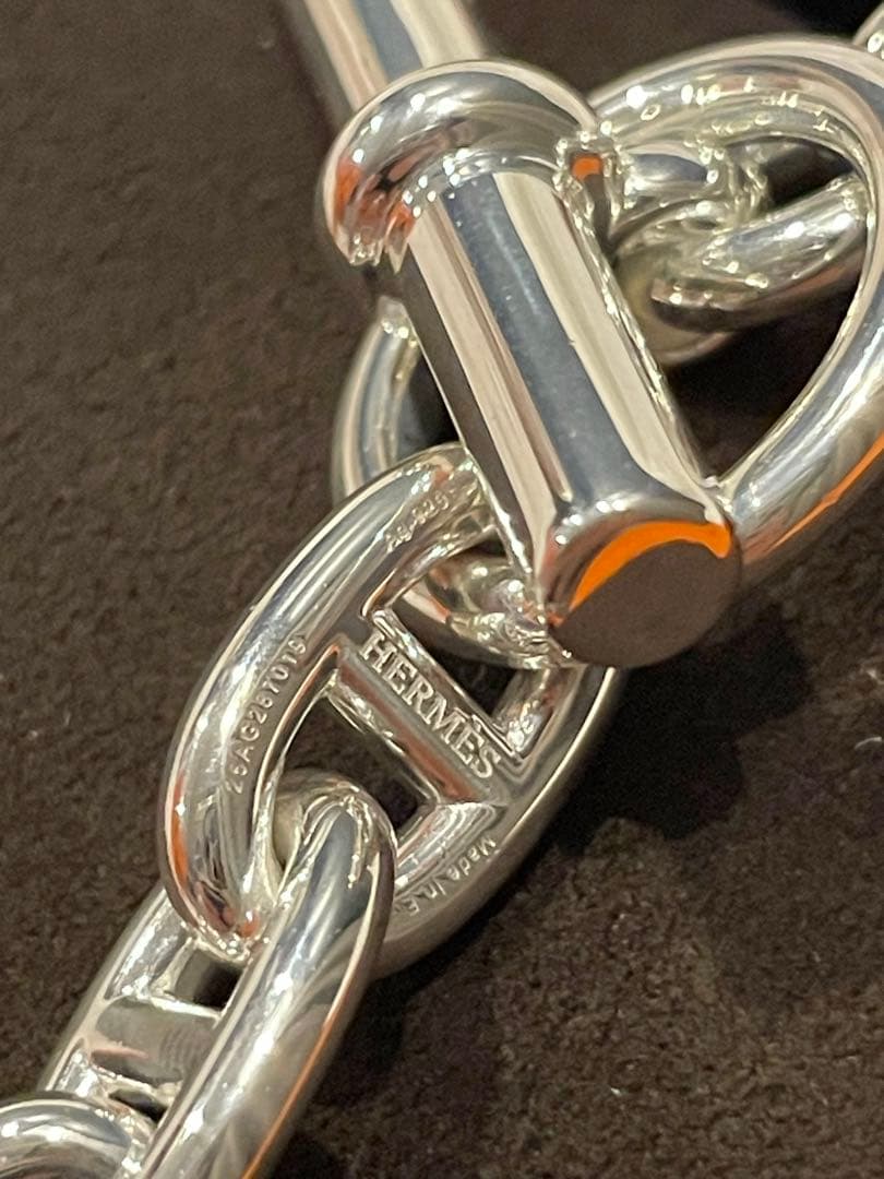 新品未使用HERMES シェーヌダンクルブレスレットMM 18コマ