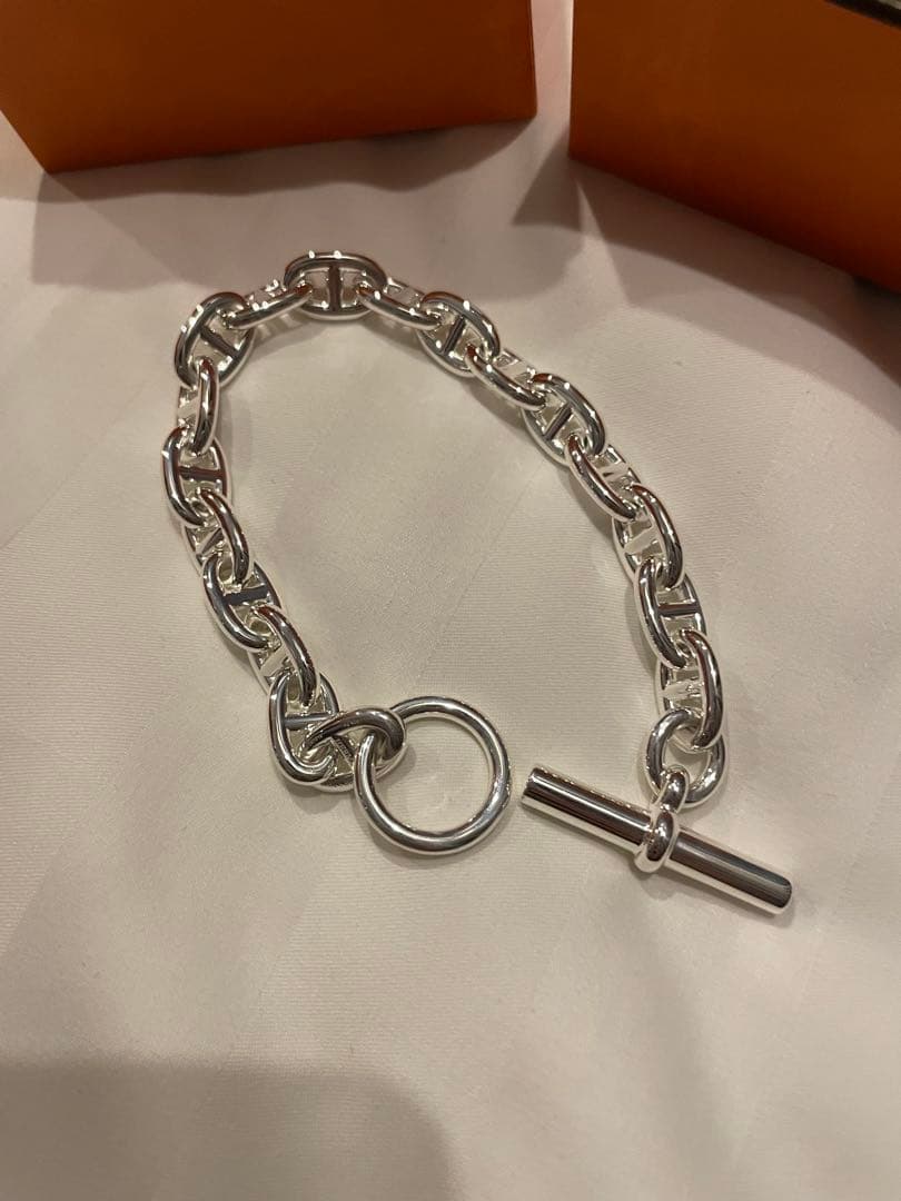 新品未使用HERMES シェーヌダンクルブレスレットMM 18コマ
