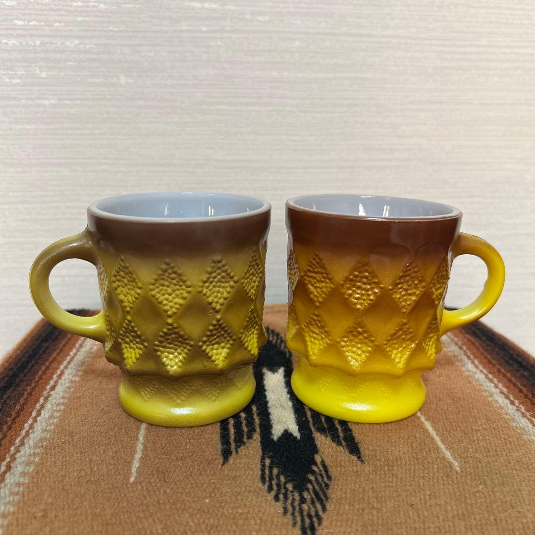 ファイヤーキング　キンバリー　イエローマグカップ 2個セット　ミッドセンチュリー