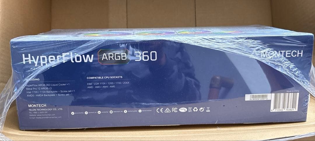 o*n様 MONTECH HyperFlow ARGB 360 未使用品